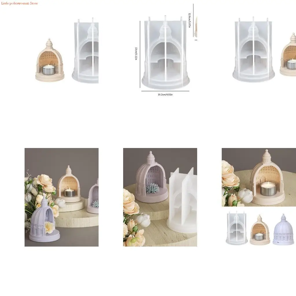 

F92D Versatile Silicone Mould for Castles Holders Artistics Home Accent