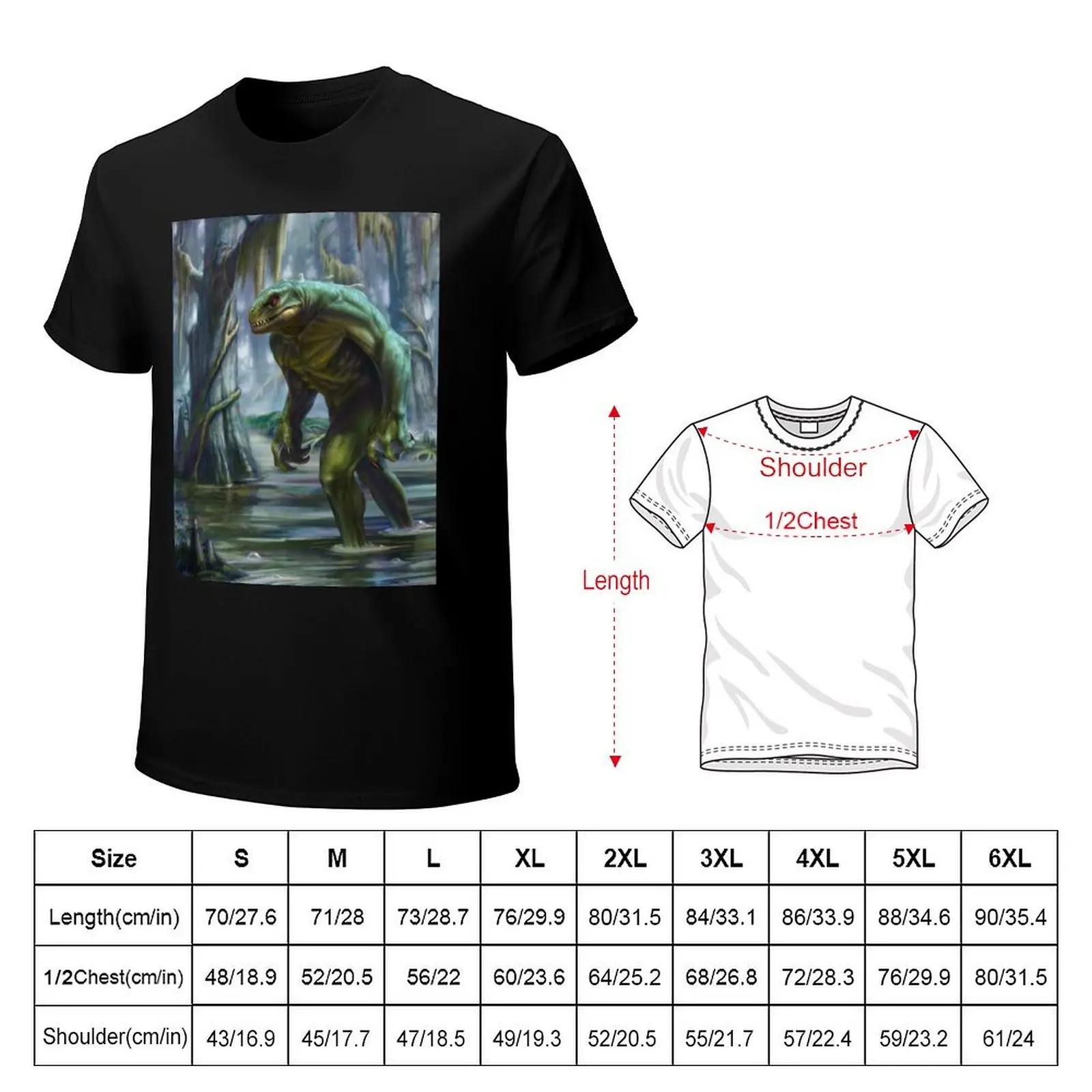 Lizardman of Scape Ore Swamp T-Shirt shirts graphic tees man t shirt t shirts for men graphic