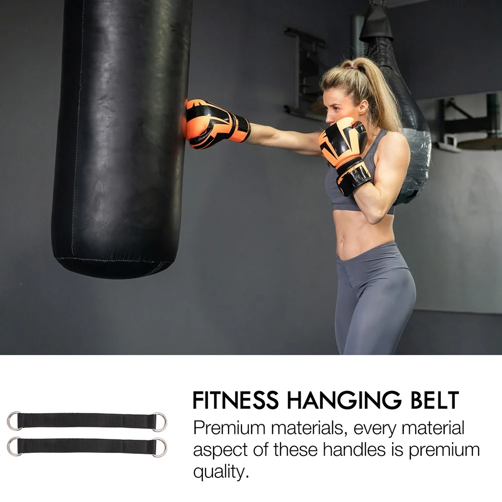 

4 pcs Fitness Hanging Belt High Quality Nylon Stainless Steel Straps Gymnastic Rings Exercise Grips Forearm Muscle Training