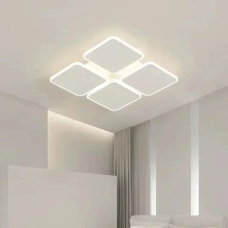 Imagem -04 - Moderno Led Lustre de Teto Lâmpada para Sala Estar Jantar Quarto Varanda Decoração Casa Interior Inteligente Luminária Brilho