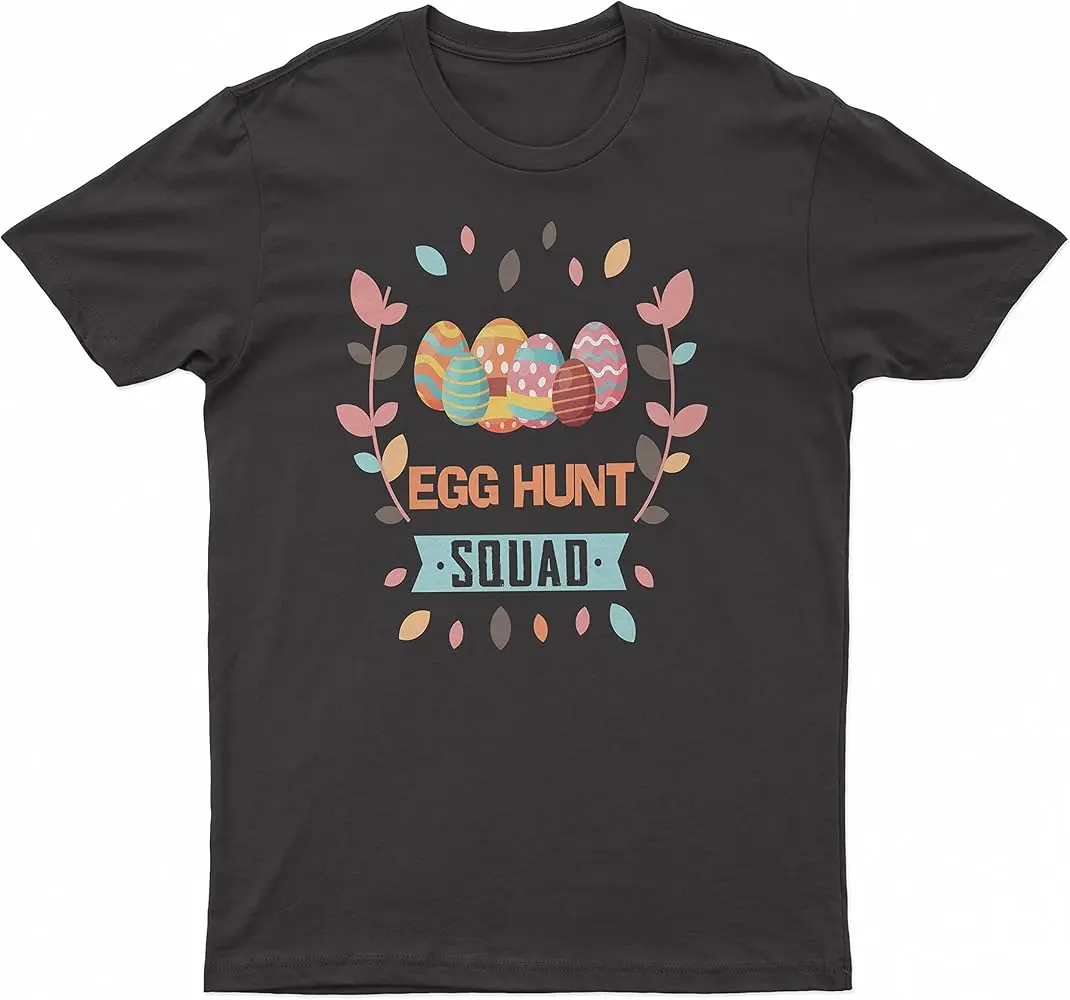 Easter Egg Hunt Squad T-Shirt - Girls Boys - Fashion - Comfort  High Quality 100%Cotton Short Sleeve