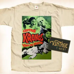 Captain Kronos V2 T shirt Tee Natural Vintage Cotton Movie Poster All Sizes