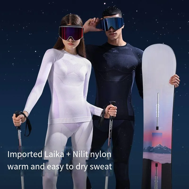 Outdoor Skiing Sports Underwear Suit,men\'s Women\'s Fitness Sweat Warm Compression Tight Function Bottoming Quick Dry Underwear