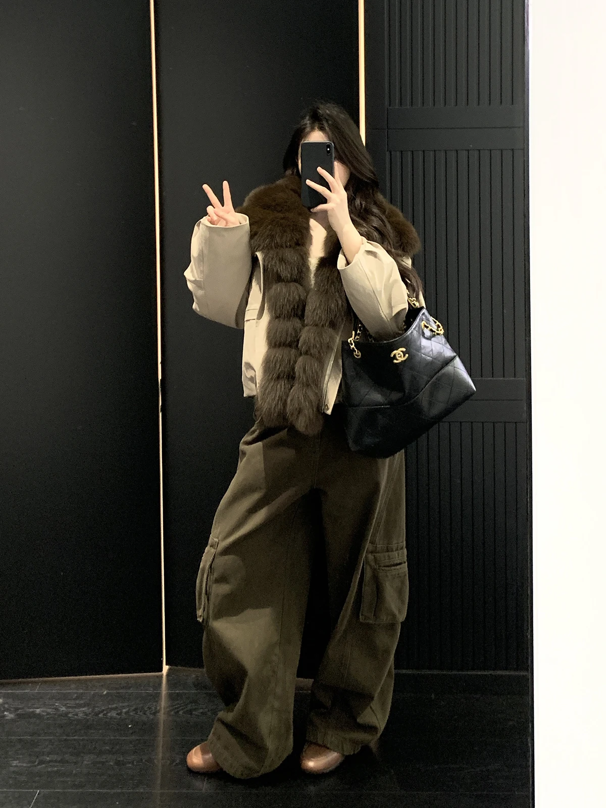 

Свободные прямые брюки-карго для женщин с карманами, повседневные винтажные широкие брюки с завышенной талией от Withmxboom