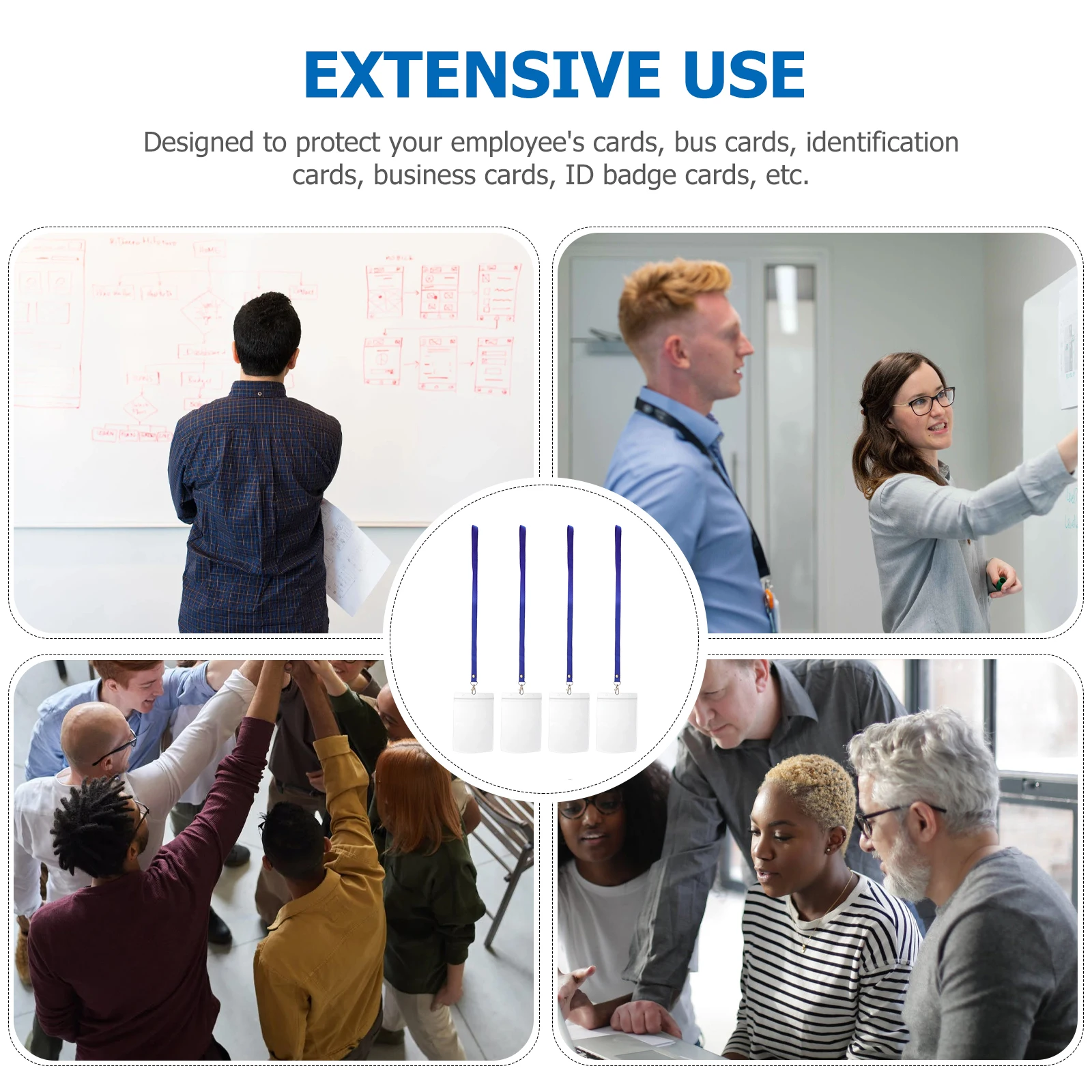 

4pcs Luggage Id Baggage Tag For Suitcase Travel Tag Case Light Name Holder For Bags Card Holder With Strap