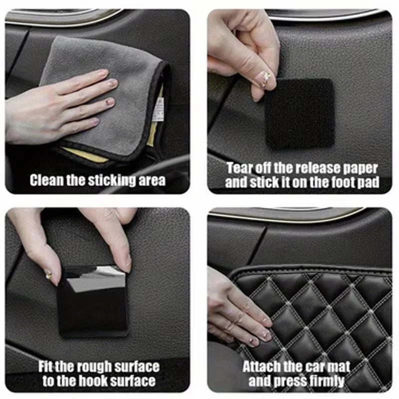 أريكة لاصقة من النايلون على الوجهين، وسادة قدم ذاتية اللصق، ملصقات تثبيت غير مرئية، خالية من اللكمات، غير قابلة للانزلاق