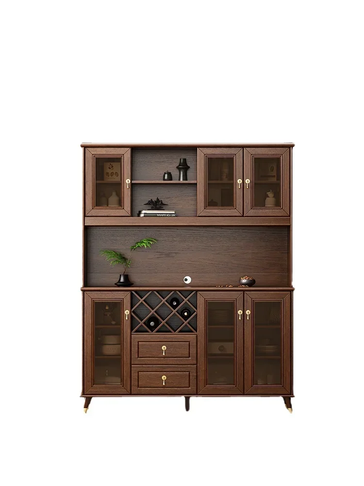 Long - lasting New Chinese solid wood wine cabinet sideboard living room tea cabinet Superior