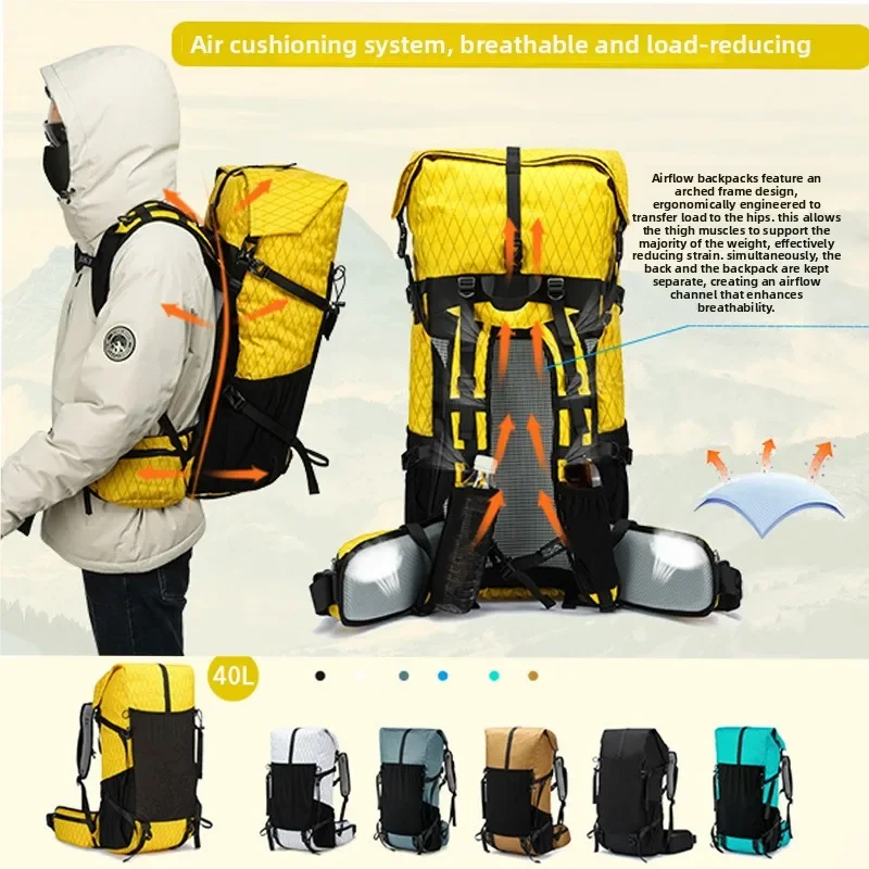 Heren Dames Nieuwe rugzak Outdoor Wandelen Camping Rugzak Grote capaciteit Waterdichte klimtas Reisuitrusting