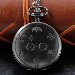 Famous Movie Glasses Quartz Pocket Watch High Quality Neutral Necklace Timing Pendant Mens and Women's Pocket Watch Renoj XH3046