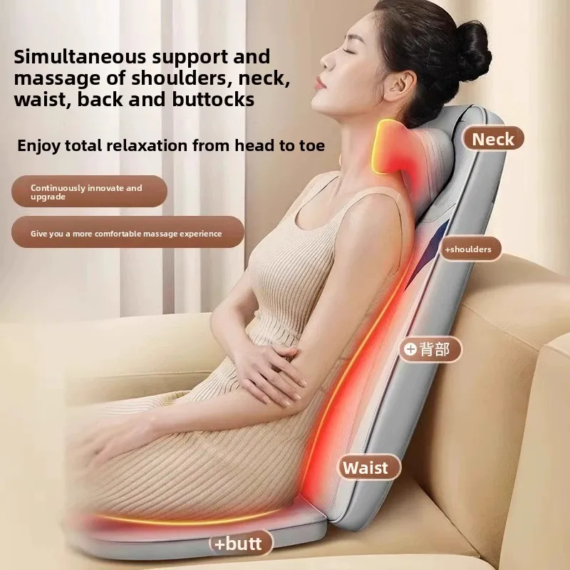 Multifunctional Automatic Kneading Massage Cushion Full Body For Shoulder Neck Waist Back Home Chair Use