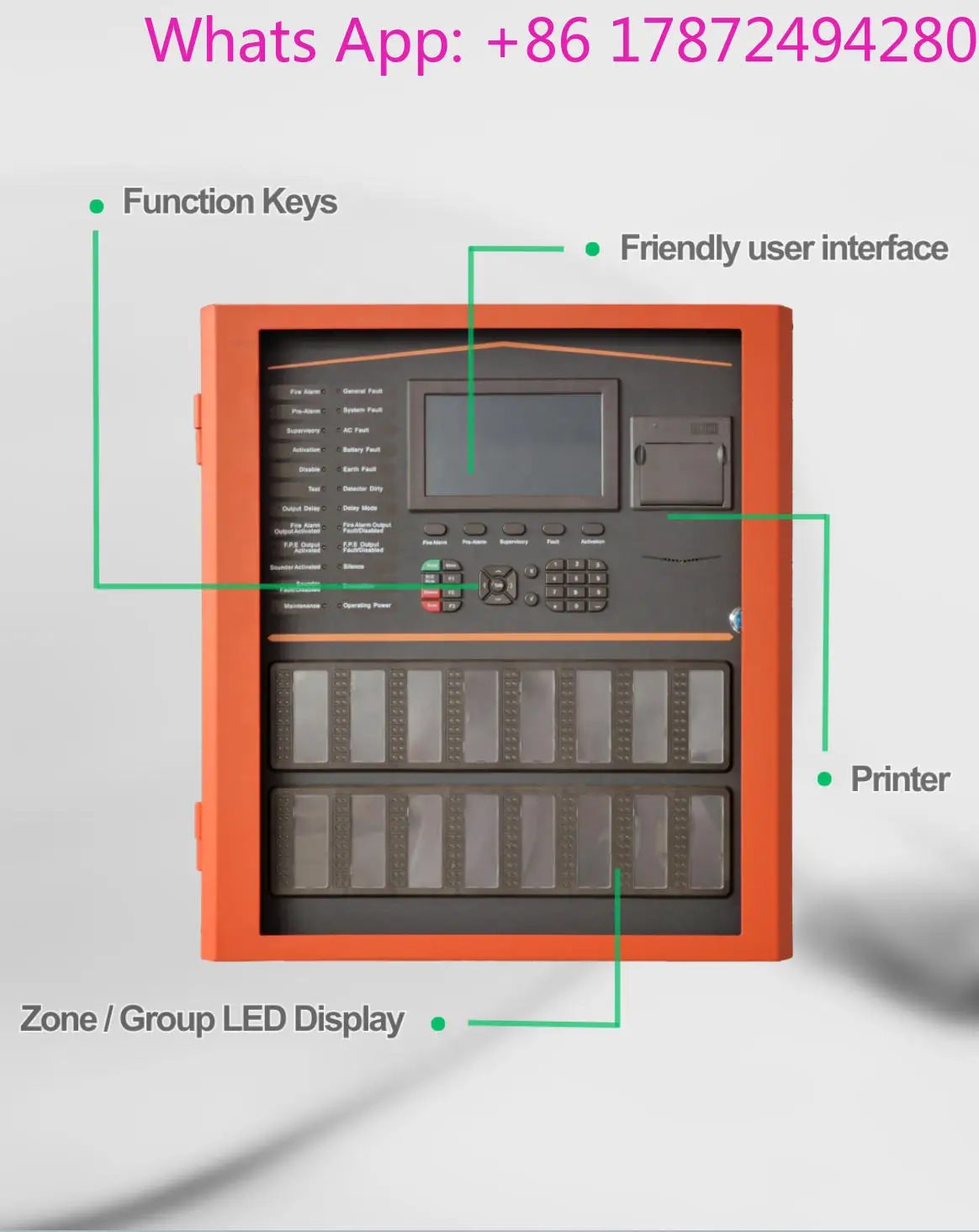 LPCB Certified Addressable System with Touch Screen for Office Buildings