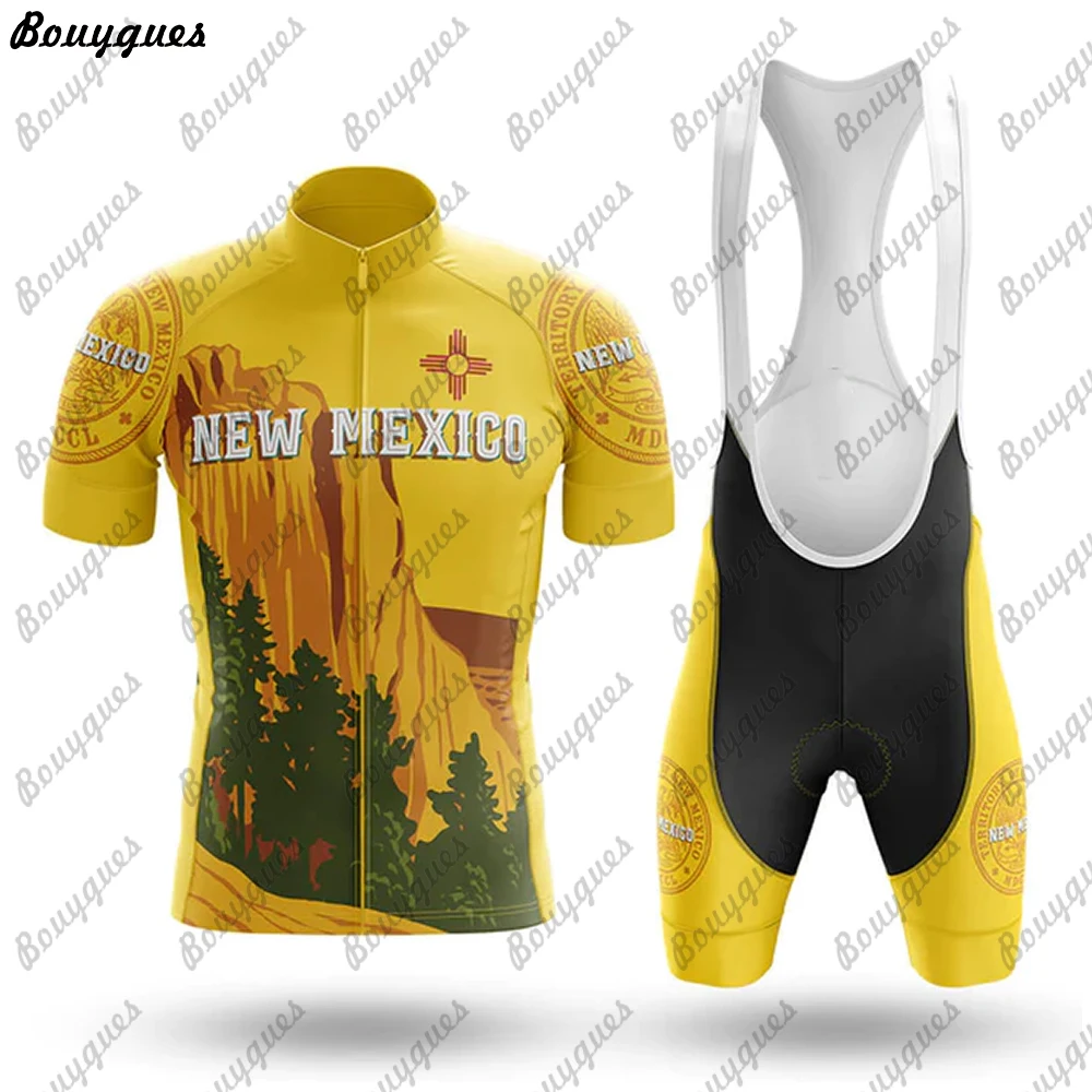 جديد المكسيك الرجال الدراجات جيرسي مجموعة الصيف الدراجات الملابس MTB دراجة الملابس موحدة مايوه Ropa Ciclismo الدراجات دراجة البدلة