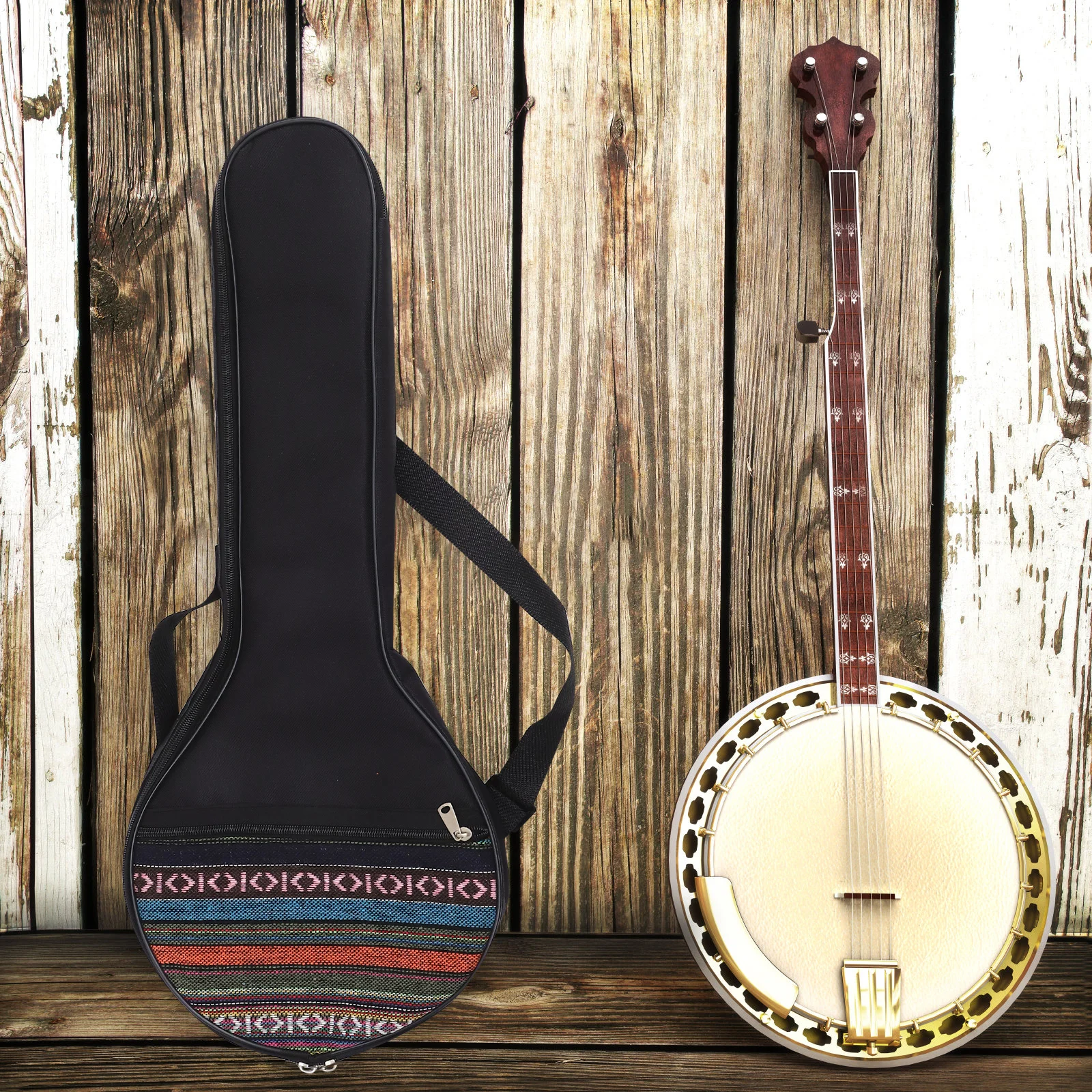 Tracolla regolabile a 4 corde Comoda borsa da trasporto portatile in tessuto non tessuto Modello in stile etnico