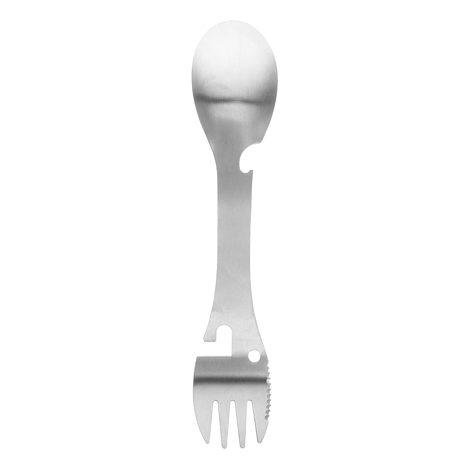 

Stainless Steel Multifunctional Spork Portable Camping Hiking Picnic Cutlery Reusable Lightweight Outdoor Tableware Backpacking