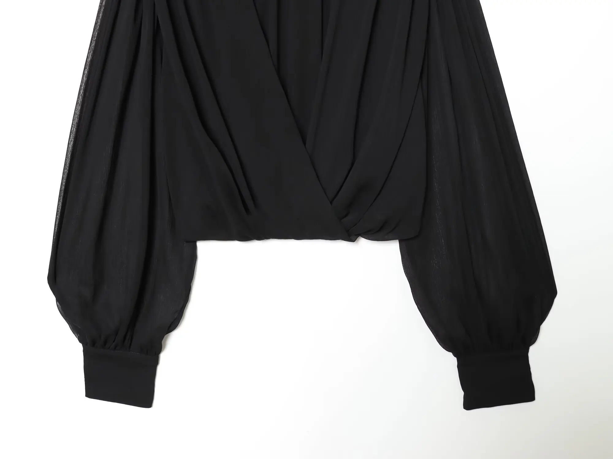 DiYiG femme 2025 hiver nouvelle mode plissée coupe ajustée ballon édition chemise Chic nœud ornement Joker à manches longues haut Blouses Mujer