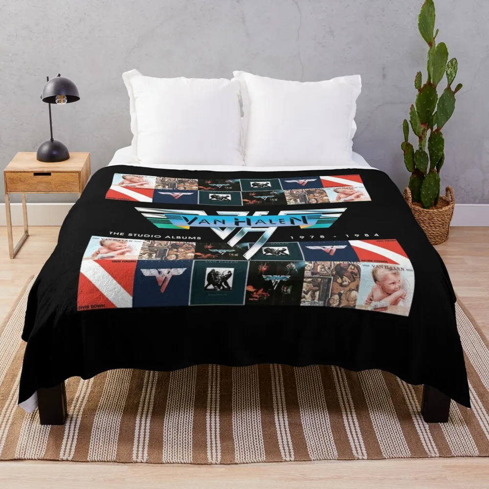 Studio Albums 1978 1984 Album Cover Throw Blanket blankets ands Flannel Fabric Custom anime Blankets