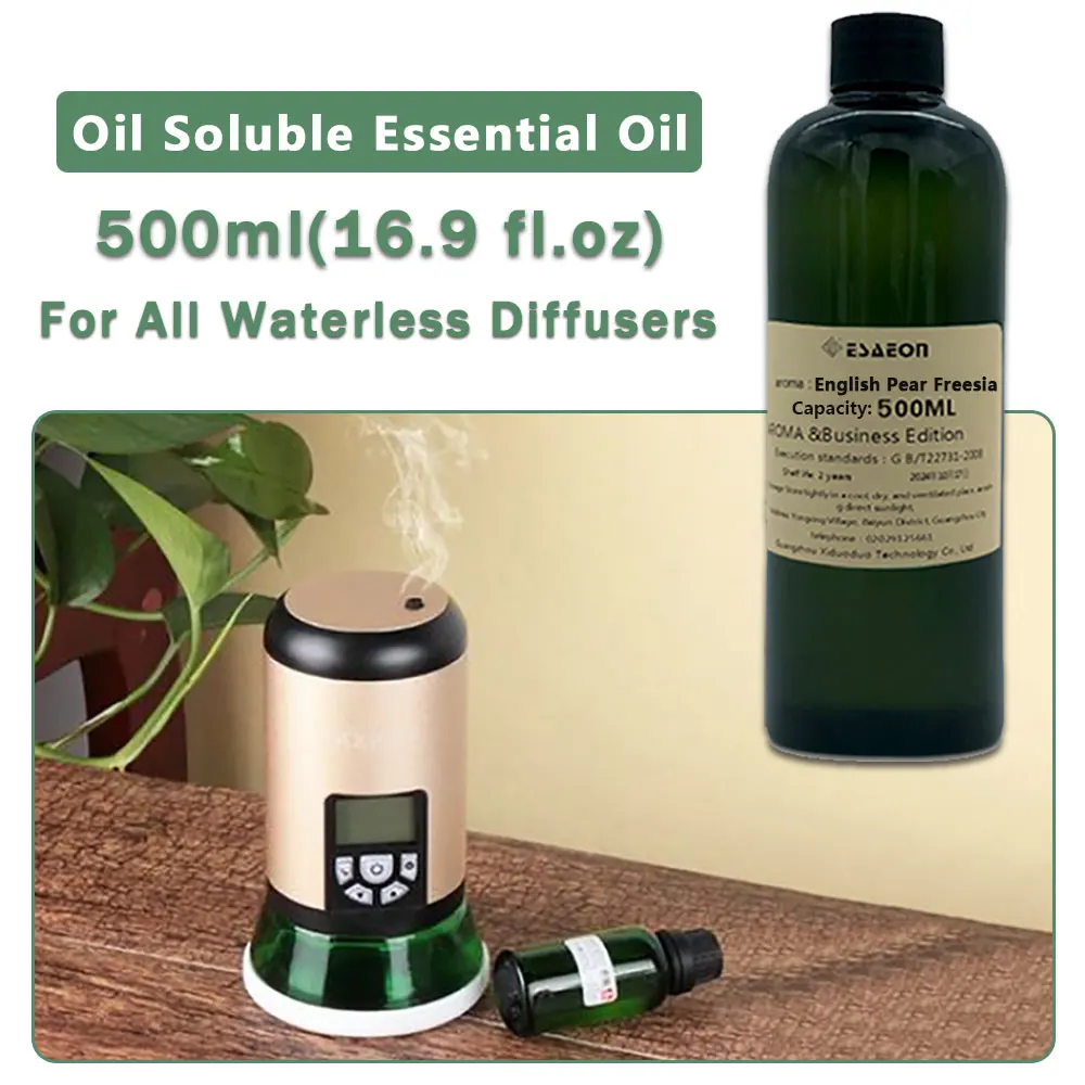ESAEON Hotel Aroma Machine Supplement Oils - Essential Oil For All Waterless Aromatherapy Machines, Freesia - 500ML (16.9 fl.oz)