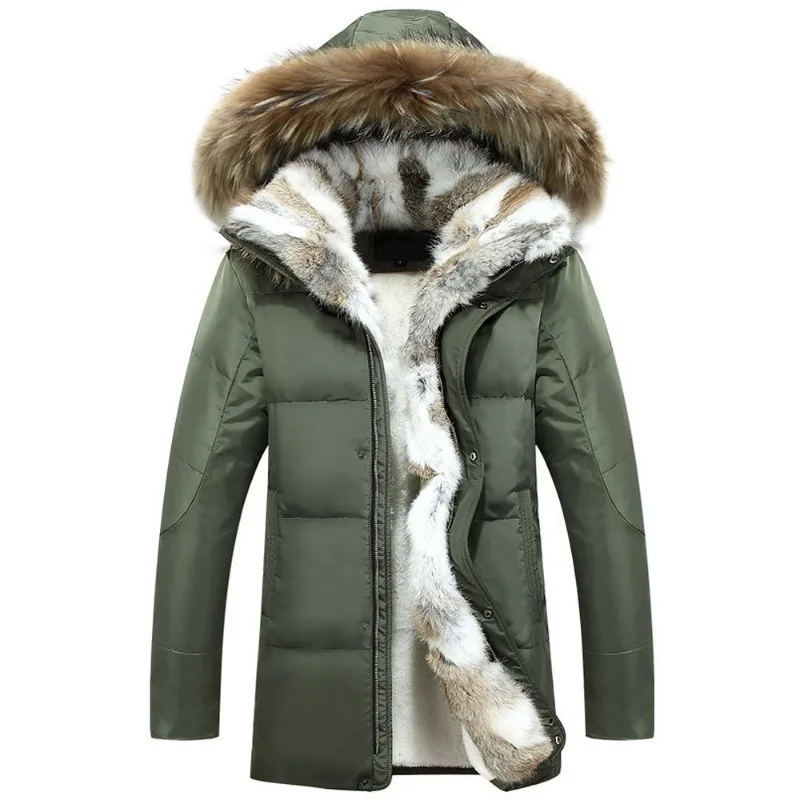 Chaquetas con forro polar cálido con capucha y cuello de piel para hombre, abrigos para hombre, abrigo de invierno con capucha, chaqueta acolchada impermeable, chaqueta cálida de invierno