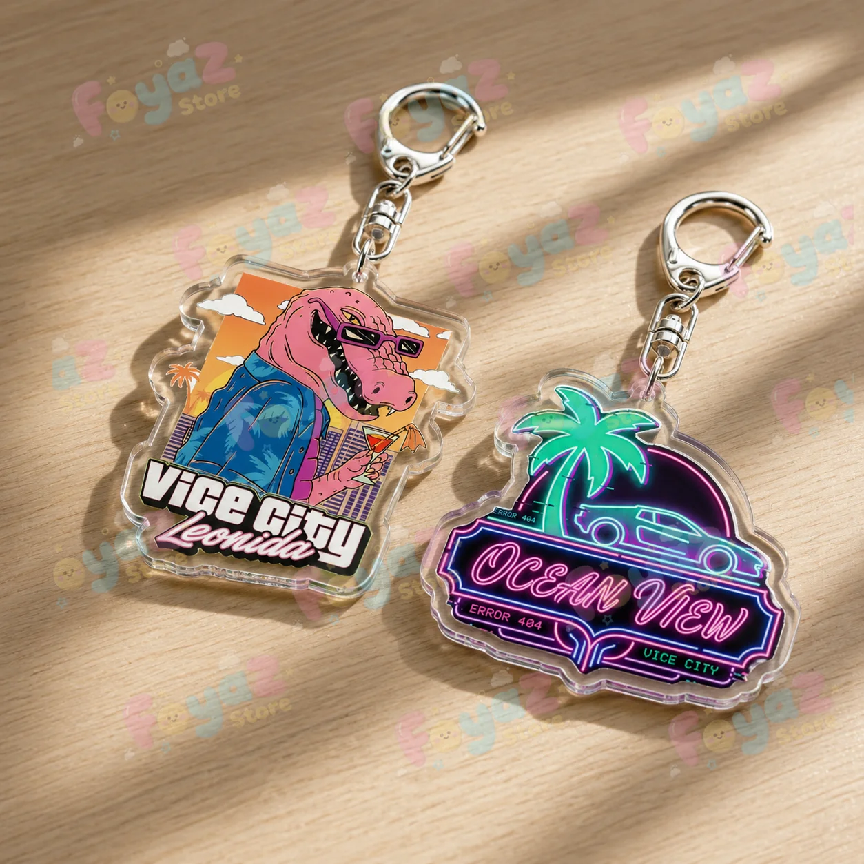 Videospiele Vice City Schlüsselanhänger für Accessoires Taschenanhänger Anime San Andreas Spiele Schlüsselring Schmuck Fans Freunde Geschenke – Detail 2