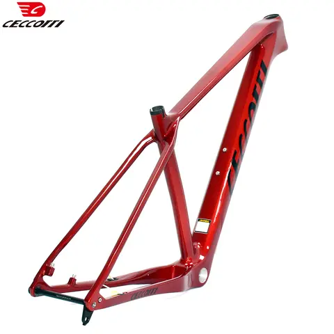 CECCOTTI Marca Mais cor 29er MTB T1000 Conjunto de quadros de bicicleta de carbono completo 148mm Boost Mountain Bike Frame