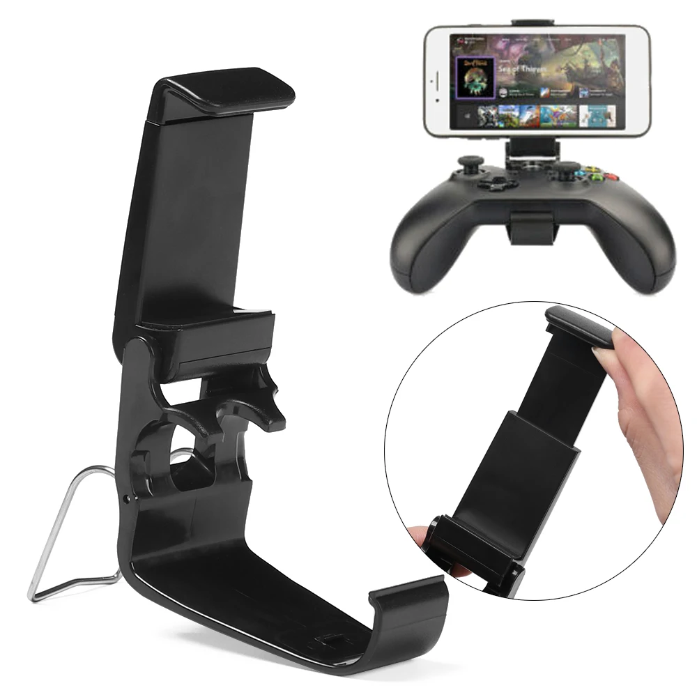 Universal Phone Mount Bracket Gamepad Controller Clip with Stand Holder for Xbox One Handle Wireless Controller Accessories