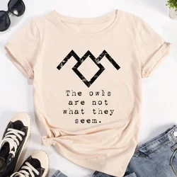 Twin Peaks tshirt women summer t shirt female designer clothing