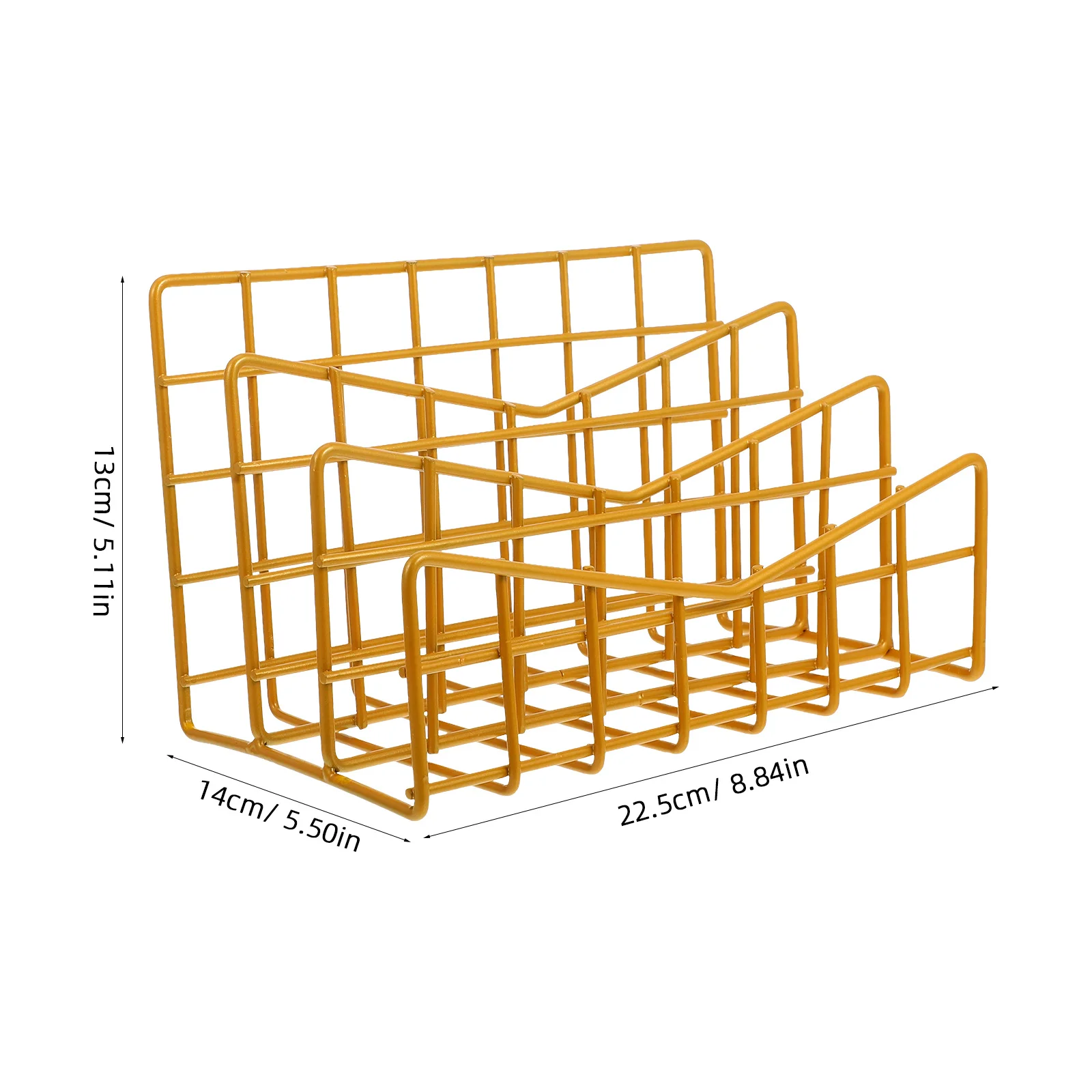 1 قطعة رف منظم الملفات قسط تخزين معدني قوس فتحة للبطاقات تصميم متعدد الأغراض حامل عملي فارز البريد ديكور #2