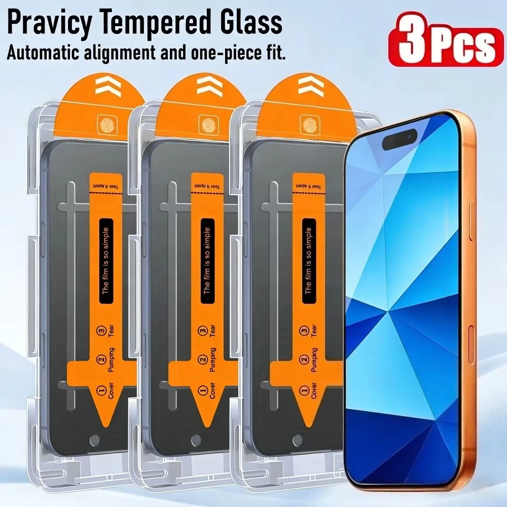 

No Faded Display（3pack）Anti-Spy & HD Glass Film For Samsung S26 Ultra S26+ S26 Dust Free Full Coverage Ultra Smooth Touch