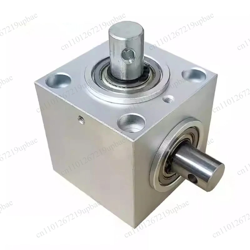 Vertical Right Angle Steering Gear Box, 90 Degree Commutator, 15mm Dual Shaft, 1.5M 20T, 2000RPM, 12Nm