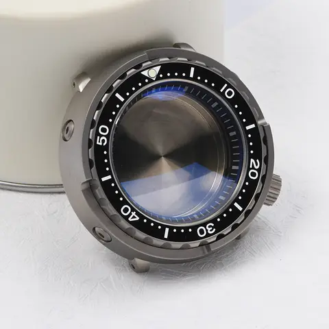 Klockboett C3 Luminous Tuna Can Titan Safirglas Dykarklockboett passar Seiko för NH35/NH36 automatiskt urverk klockmod 10 best sales Seiko Tuna klockboett - №8