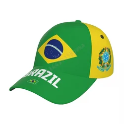 Unisex Brazil Flag Cool Brazilian Adult Baseball Cap Patriotic Hat for Baseball Soccer Fans Men Women