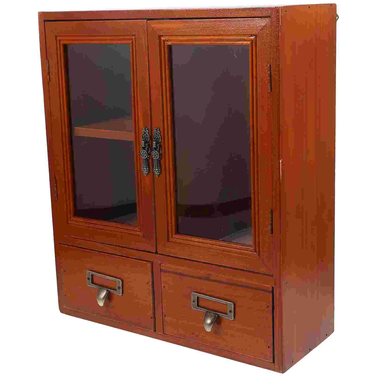 

Wood Wall Storage Cabinet Wooden Kitchen Cabinet Vintage Solid Wood Door Slim Bathroom Cabinet Wall Storage Cabinet Double