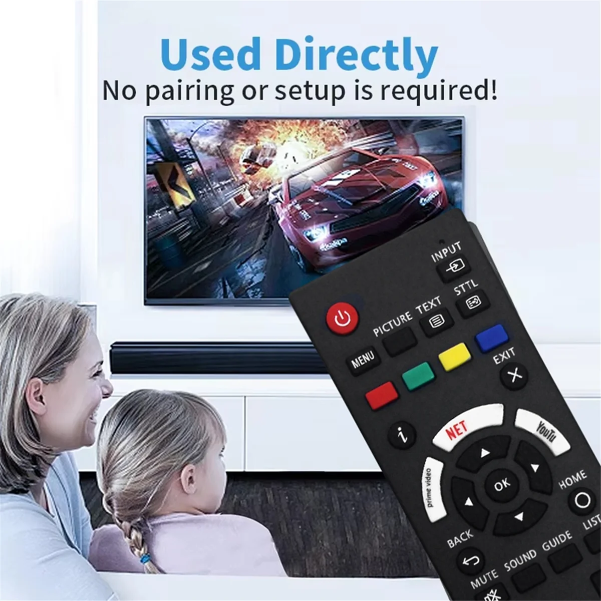 Control remoto Reemplace el control remoto R3PA23 para N2QBYA 000037   TX-40JX800E TX-40JX810E TX-40JX820E TV inteligente LED HDR Android