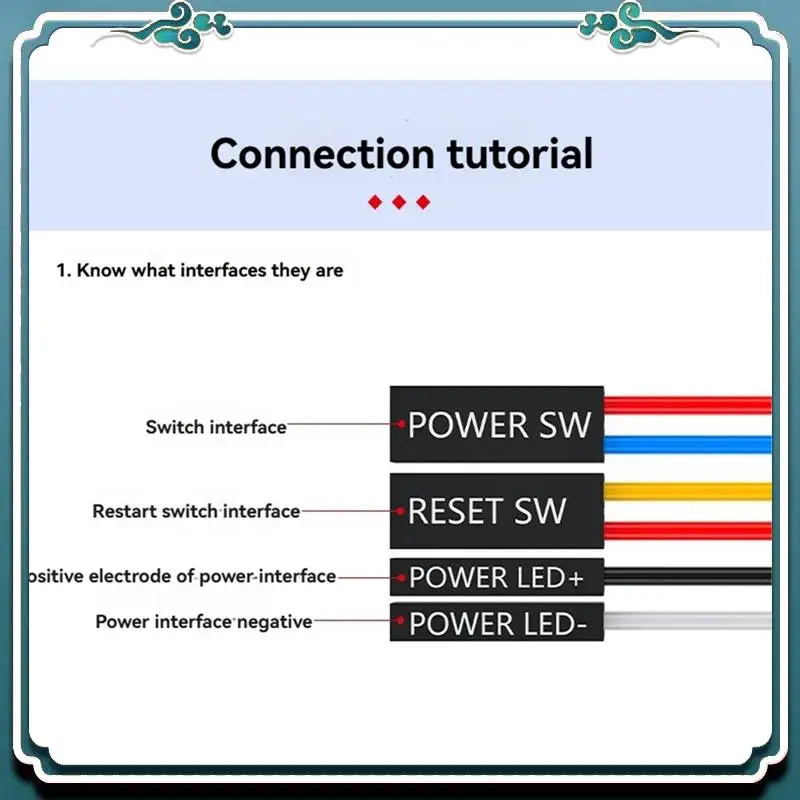 Easy To Use Desktop Computer Desktop Switch PC Motherboard External Start Power Button Extension Cable For Home Office