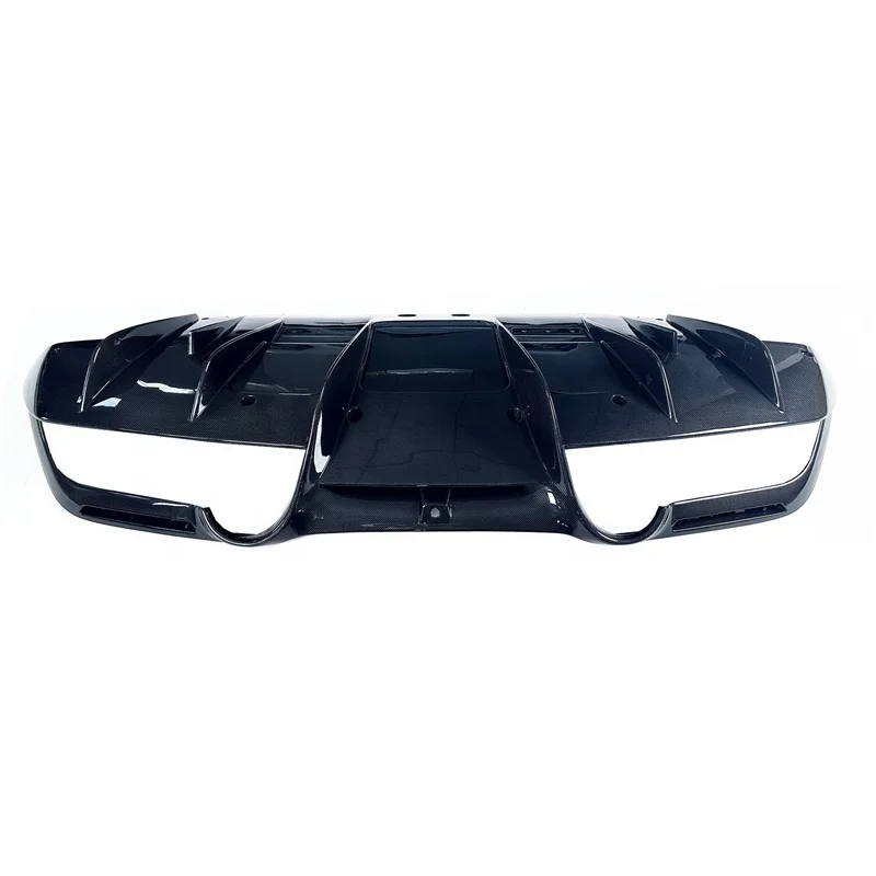 

F8 N Style Dry Carbon Fiber Rear Diffuser for Fe rrari F8 Carbon Fiber Rear Chin for Ferr ari F8 Rear Lip Spoiler Car Parts