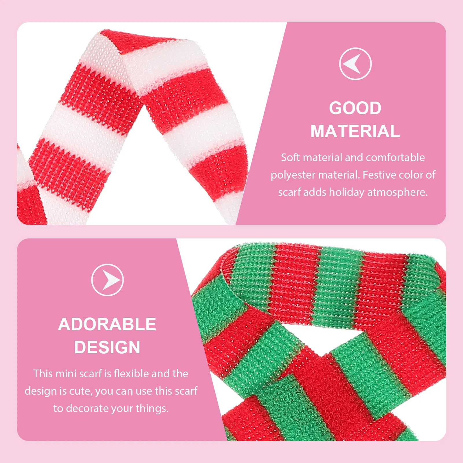 

Kids Mini Scarf Decorations Christmas Scarfs Bottle Miniature Scarves Polyester Woman