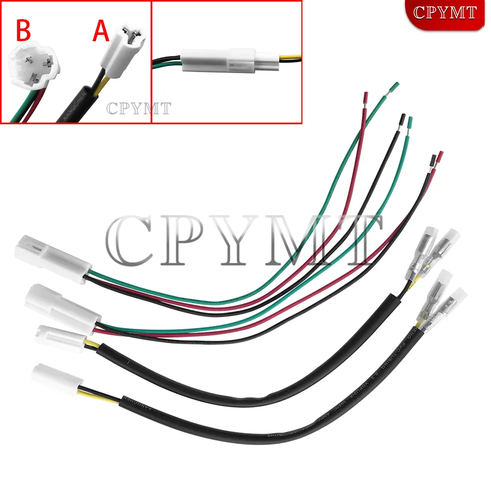 Fit For MT07 MT09 Tracer 900 Tenere XSR 700 YZF R1 R6 R25 FZ6 FZ8 Motorcycle Plug Connector Turn Signal Marker Wire Adapter