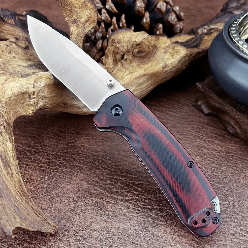 

Карманный нож EDC BM 15031 S30V, стальное лезвие, тактический инструмент для выживания, стабилизированная деревянная ручка, уличный складной нож