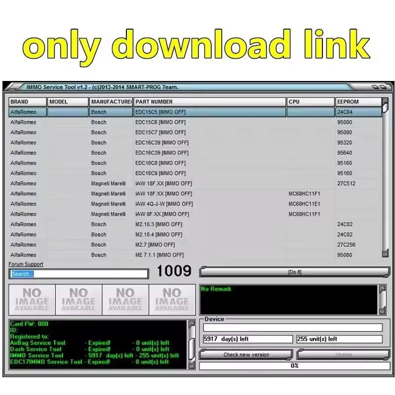 2024 أداة خدمة IMO من Najnozzy EDC V1.2 برمجة do naprawy automów PIN KOD Immo Off KALCULATOR BSI VDO DASHBOARD 201