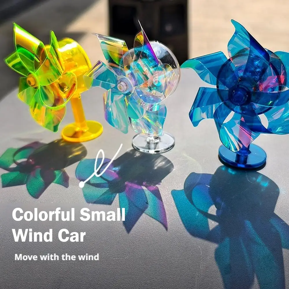 

Decorative Item Creative Colorful Windmill Rotating Electric Motorcycle Car Windmil Vehicle Decorative Battery Wind with th T6G5