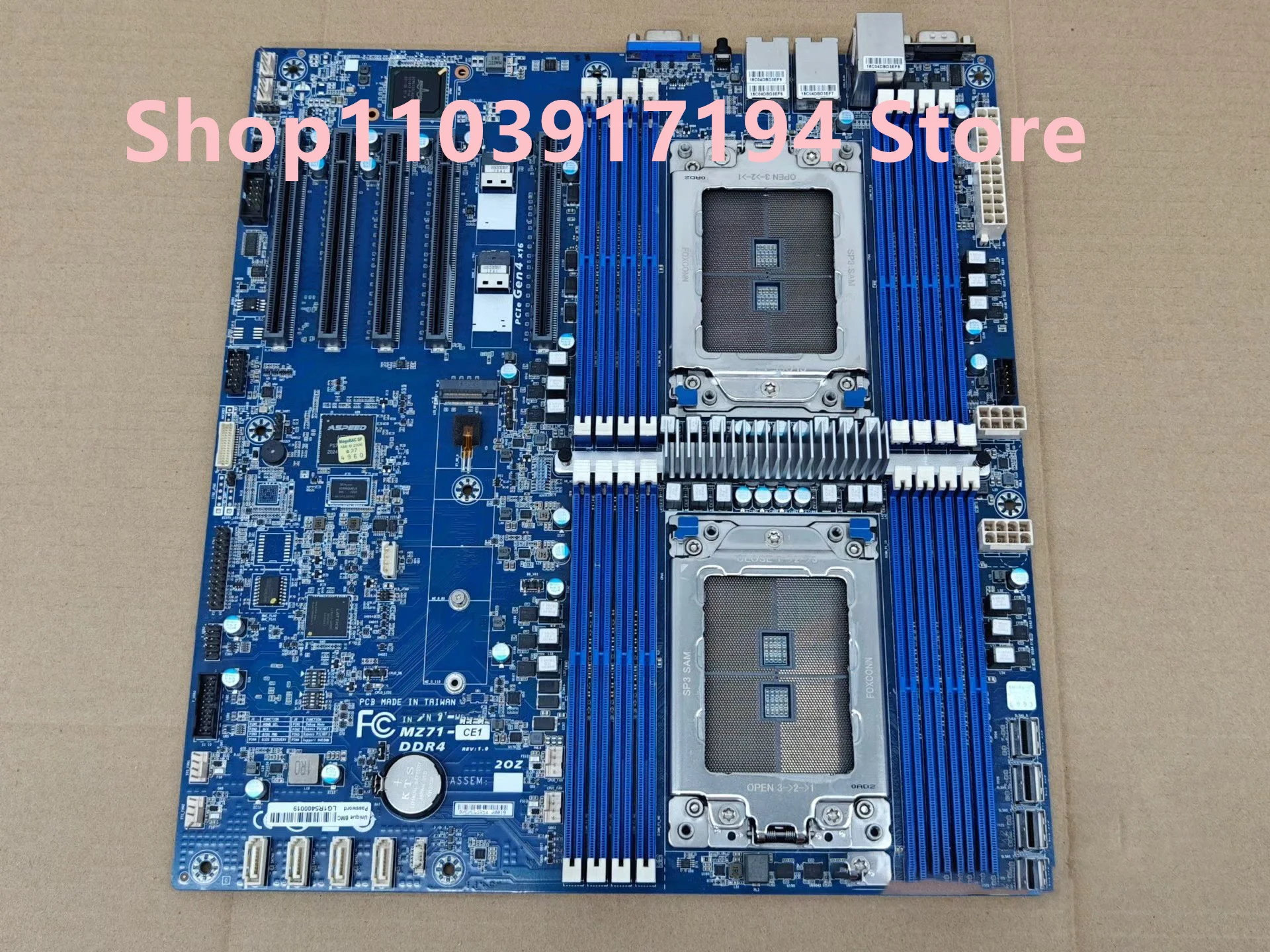 FOR Gigabyte MZ71-CE1/MZ71 CE1 Two-way EPYC Motherboard