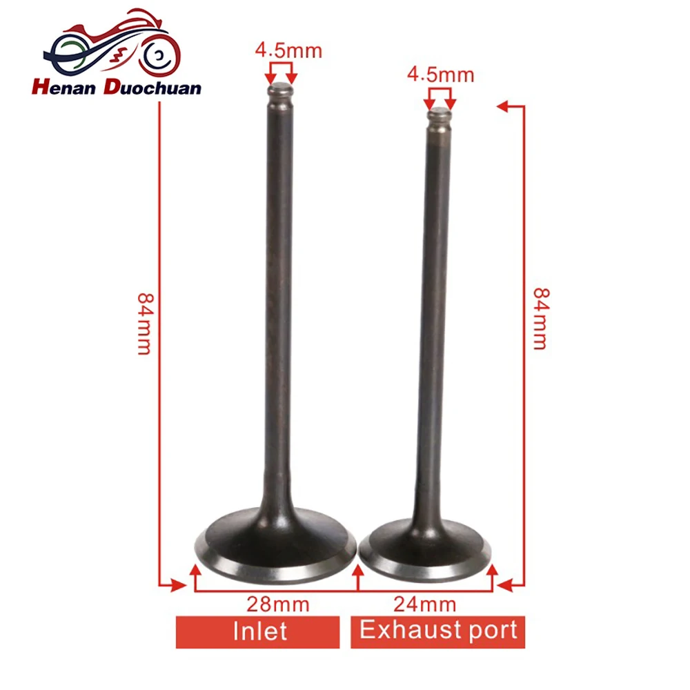 4.5mm Motorcycle Engine Input Output Intake Valve Exhaust Valve Stem For Honda AX-1 AX1 NX250 Dominator 250 NX 250