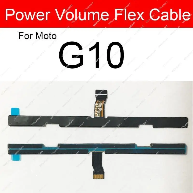 Volume Power Button Flex Cable For Motorola Moto G10 G20 G30 G50 G60 G60S G100 G200 5G G31 G41 G51 G71 Repair Parts