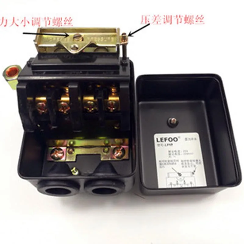 Imagem -05 - Psi Bomba de Controle Resistente do Compressor do Interruptor de Pressão de ar Npt Fêmea Masculina Lf17 380v 400v 70250