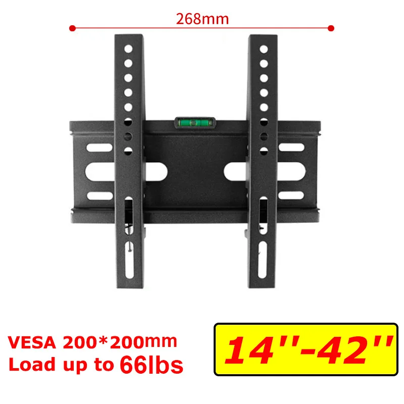 Fixed TV Wall Mount for 14-42" Flat Screen TVs, Small Wall M
