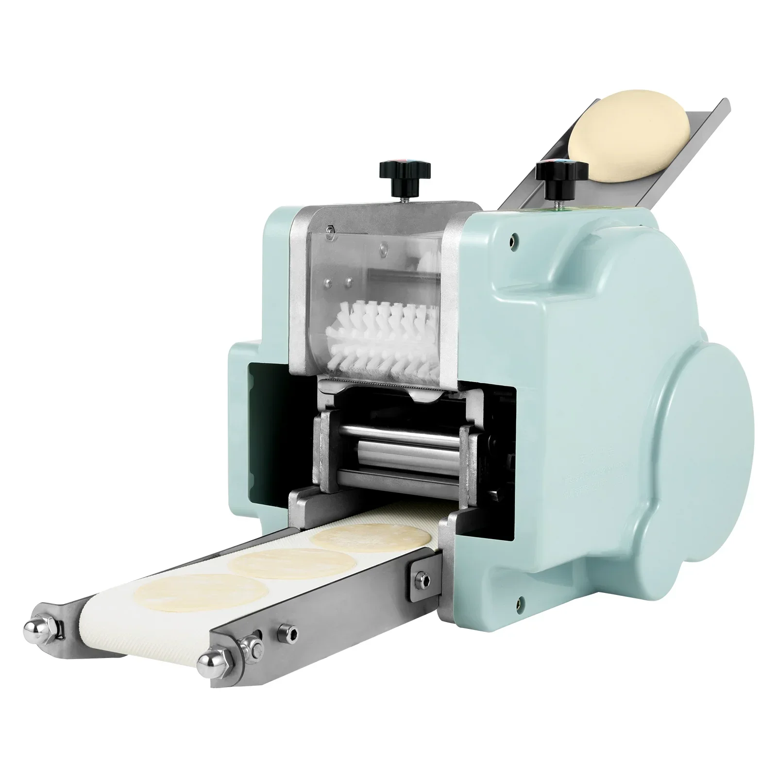 Máquina automática de procesamiento de masa Wonton para restaurante, máquina de bolas de masa de 140W, 110V con molde Circular, 50-60 unid/Min para Cocina