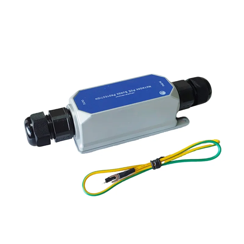 

Classic-Lightnings Protection Arrester 10KV SPD Outdoor Multi-Gigabit POE Surge Protector Waterproof IP67 10G