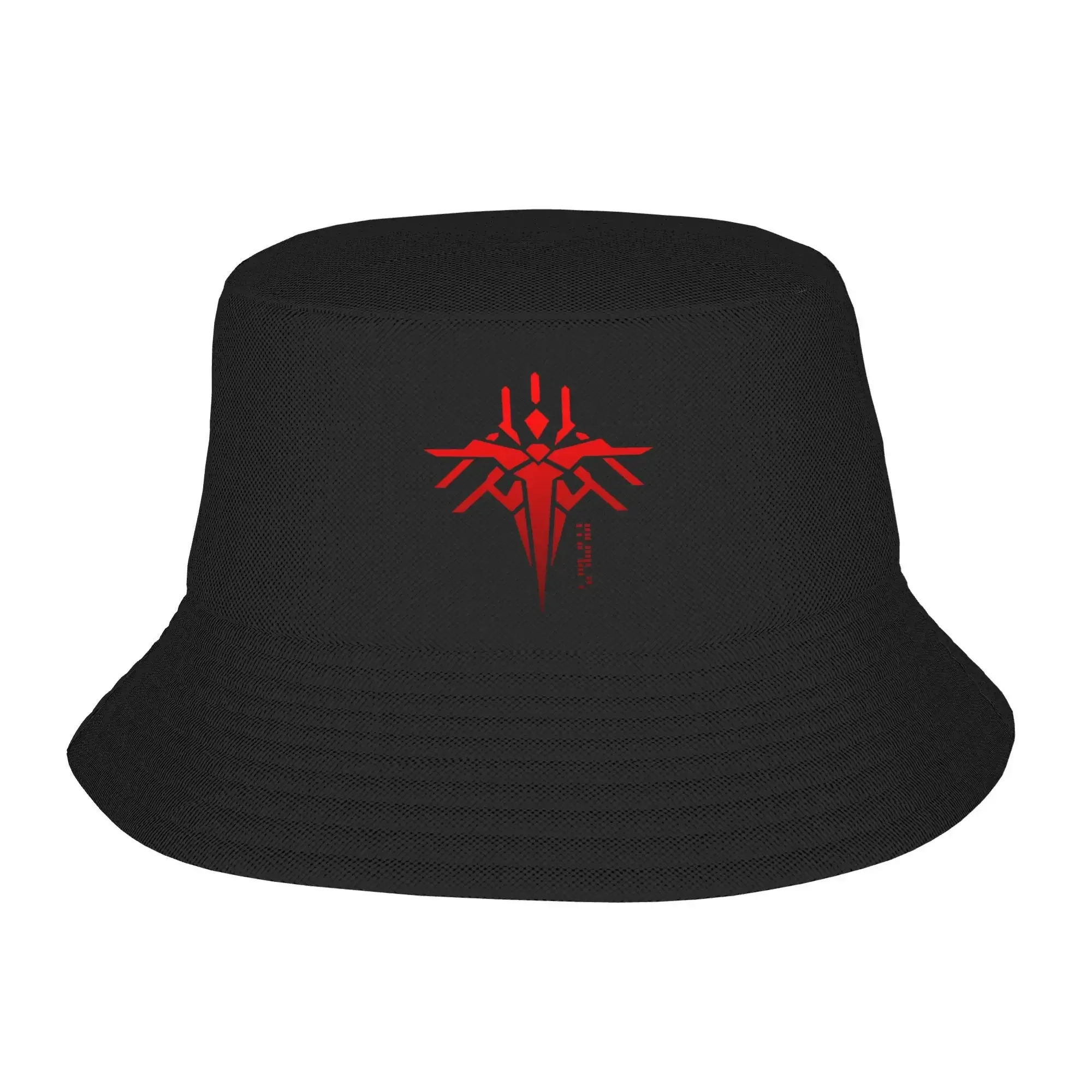 2026 New Unisex DS2 Death Stranding Game Ghost Mech Logo Red Bucket Hat  Personality Fisherman Hats Spring Trendy Caps Hawaii Su