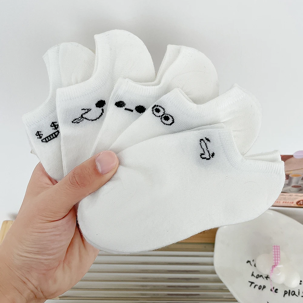 

5/10/20 Pairs Classical Pattern Women Men Boys Girls Unisex Couples Sports Socks Invisible Socks Spring Summer Holiday Gifts