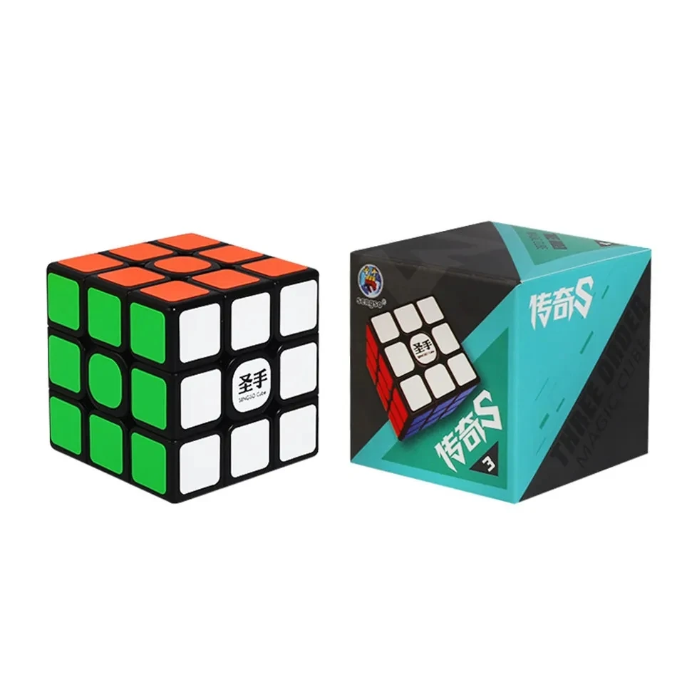 Shengshou Legend S 3x3x3 Schwarzer Zauberwürfel Professionelle Geschwindigkeitswürfel Puzzles Geschwindigkeitswürfel Lernspielzeug